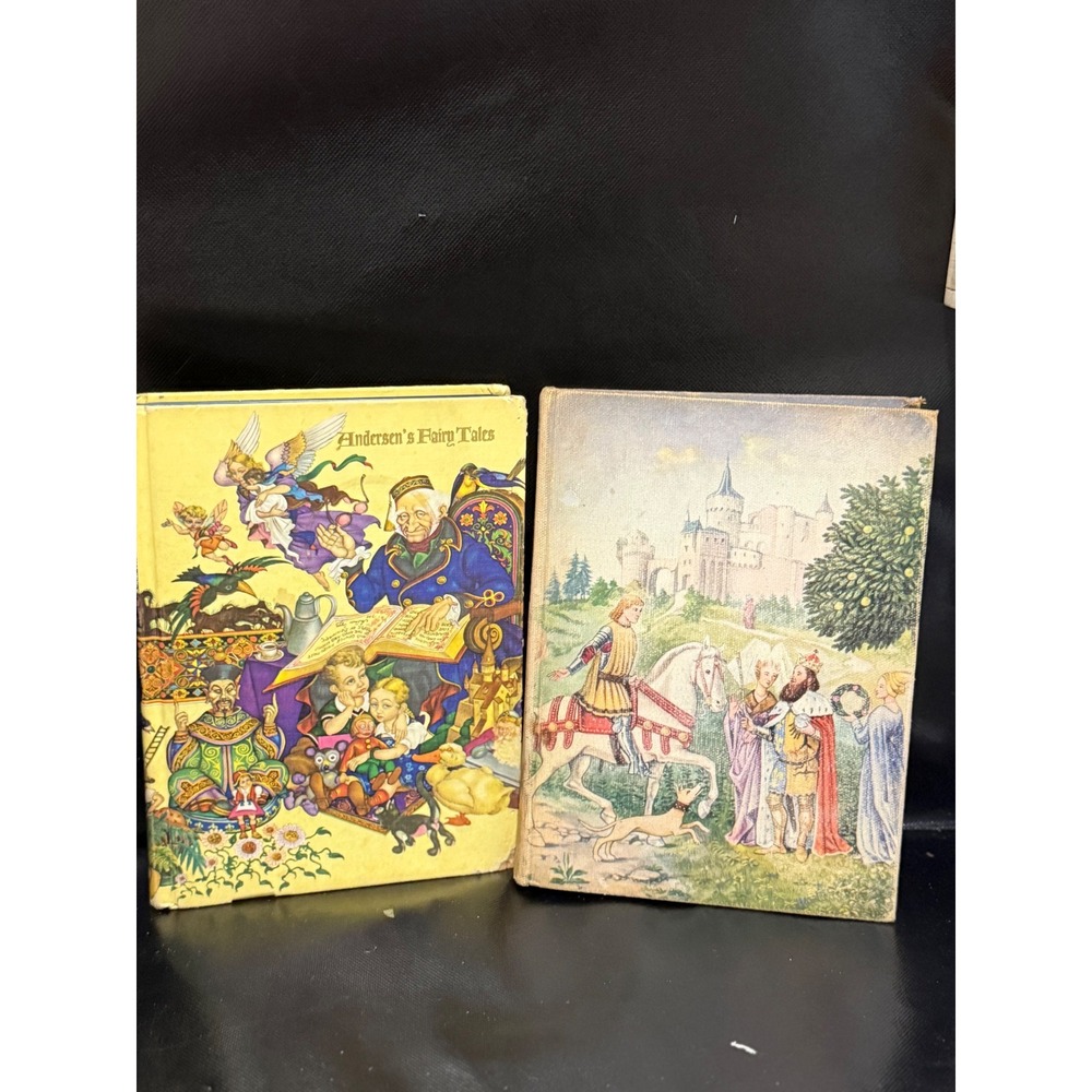 Vintage Andersen's Fairy Tales Grimm's Fairy Tales Illustrated Junior books
